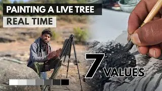 One Color, Seven Values: Drawing a Live Tree with Complete Fundamentals