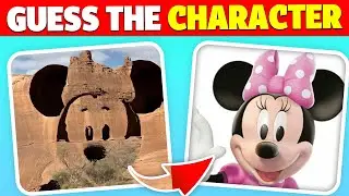 SQUINT to See the Mickey Mouse Clubhouse Characters! 😵&zwj;💫 | CRAZY Illusion Quiz! | Minnie Mouse, Pete