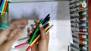 How to draw Landscape.||story pirates||.🙃🙂