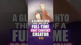 Inside a Foot Creator&rsquo;s Daily Grind #youtubeshorts #viral #viralvideo #viralshorts #shorts #feet