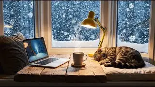 Cozy Laptop Desk in Winter &ndash; Focus Music for Deep Work