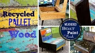 How to layer paint, distress &  build a pallet wood chair