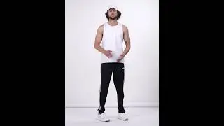 Black Striped Track Pant