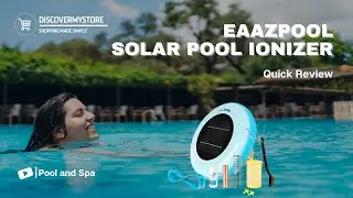 EAAZPOOL Solar Pool Ionizer Less Chlorine Pool Cleaning Device Free Pool Purifier & Sanitizer