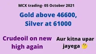 Commodity trading-  Gold ,silver down today, Crudeoil making new high, Natural gas again above 445