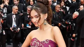 Anushka Sen graces the French Riviera in a royal purple couture moment at Cannes 2025