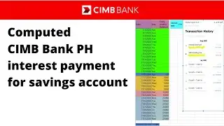 How to compute CIMB Bank PH interest payment