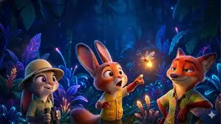 Zootopia | A Cozy Rainforest Camp &ndash; Judy, Nick & Baby Fiin&rsquo;s Glowing Night 🌙💙