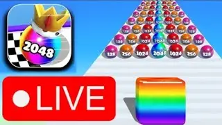 Ball Run 2048 game play Live Now#shorts #youtubshorts #youtub #live