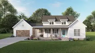EXCLUSIVE MODERN FARMHOUSE PLAN 009-00310 WITH INTERIOR