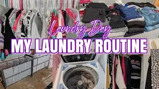 CLEAN WITH ME : MY LAUNDRY ROUTINE : SAHM CLEANING MOTIVATION : @MomLikely