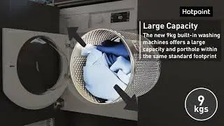 Hotpoint 9kg Built In Washing Machine with Anti-Stain Technology