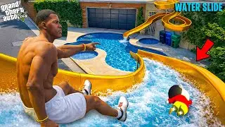 GTA 5 : Franklin And Shinchan Opening a Water Park in Franklin's House in GTA 5 | #gta5