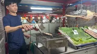 20251216 Cho Dem Night Market Da Nang Vietnam grill alligator meat 