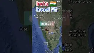 Bengaluru to Tel Aviv flight Route ✈️ || India 🇮🇳 to Israel 🇮🇱 ||