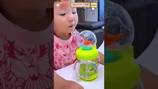 Baby Whale Fountain Cup: Adorable Straw Cup, Make Hydration Fun for Kids Every Day #Baby #Parenting