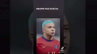 Mbappe pink hair?nope it was blue. #football
