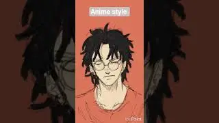 I tryed to realistic anime style #artshorts #realisticart #shorts #viralshorts #trending