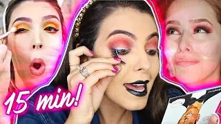 Desafio TRIPLO: Make gringa em 15 minutos! Ft. Carla Beattriz e Julia Tedesco