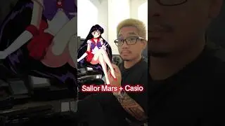 Sailor Mars inspired Mod. #deadseconds #casioworldtime #sailormars #sailormoon
