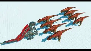 MECHAGODZILLA vs ALL UNITS -  Animal Revolt Battle Simulator