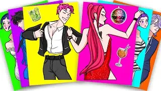 PARTY TIME OF HUNTRIX MIRA and SAJA BOYS - KPOP DEMON HUNTERS | Sticker Book DIY