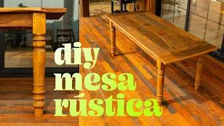 DIY - MESA R&Uacute;STICA DE MADEIRA