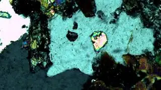 Epidote, Crossed Polars
