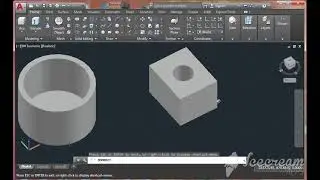 Understanding AutoCAD Subtract command || AutoCAD Tutorial || AutoCAD Subtract Command