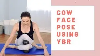 Cow Face Pose using YBR Anytime for hips and IT band