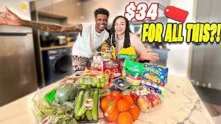 We Grocery Shopped For Our New Condo&hellip; and Only Spent $34?! 🛒😳
