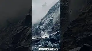 Landslide in Hill Area  NH 44 Block. #reels #virals #nationalhighway