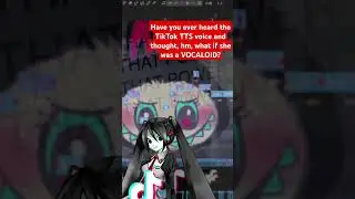 What if TikTok Text to Speech was a Vocaloid? #hatsunemiku #vocaloid #tiktok #shorts #utau #openutau