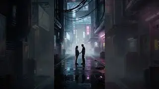 Neon Ghosts in the Rain #cyberpunk #story #shorts