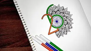 26th January Special Mandala Art 🇮🇳😍 | Zentangle Art |  Beginners Mandala Art
