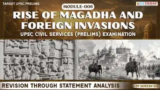 📘 UPSC Prelims Revision [Module&ndash;006]: Rise of Magadha and Foreign Invasions | GKToday