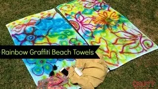 Tie-Dye Towel || DIY Summer Craft