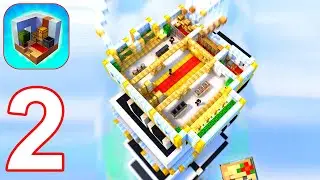Tower Craft 3D - Idle Block Building Game - Gameplay Walkthrough Part 2 Floors 46-125 (Android, iOS)