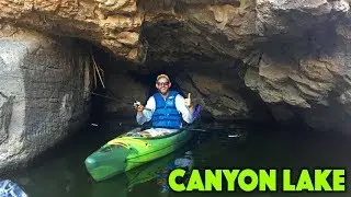 Kayak Fishing A Scenic Lake Near Phoenix