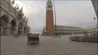 Going to work in VENICE CORONAVIRUS LOCKDOWN - Video 22 March 2020