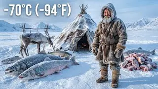 Living Alone in &minus;70&deg;C Siberian Winter | Silent Survival Life of a 70-Year-Old Nomadic Elder