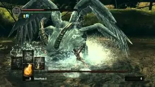 Dark Souls Prepare to Die Sanctuary Guardian (Chimera)- Naked Kill with no shield!
