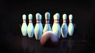 Bowling Sport Logo Intro