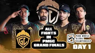 GODLIKE ( GL) ALL FIGHTS IN PMGC GRAND FINALS | DAY 1