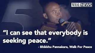 'Walk For Peace' monks grateful for growing support, saying they 'never expected this'