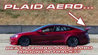 BEATS FERRARI AND LAMBO? * Tesla Model S Plaid Drag Strip and Laguna Seca Testing