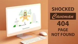 Enhance Web User Experience with an Animated 404 Page || Shocked Caveman