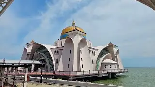 The famous beach mosque aka Melaka straits mosque