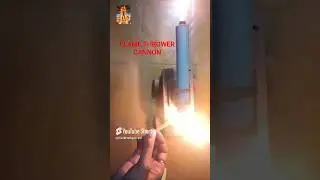DIY FLAME 🔥 THROWER CANNON | HOMEMADE 📦 CARDBOARD ' ARTILLERY '