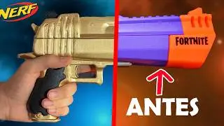 De CA&Ntilde;&Oacute;N DE MANO a DESERT EAGLE DORADA - Nerf Fortnite